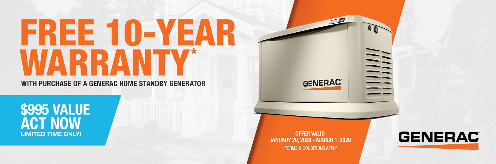 Homestandby Generator Deal | Warranty Offer | Generac Dealer | Bethel, OH
